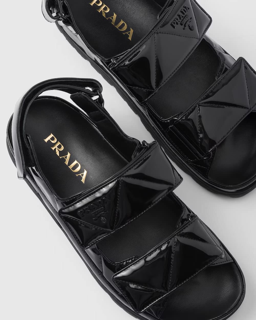 Patent leather sandals Black - Globalchic Styles
